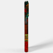 Coques Case-Mate iPhone Motif d'art abstrait moderne bleu rouge orange eau (Verso / Droite)
