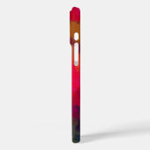 Coques Case-Mate iPhone Motif d'art Abstrait Monogrammed Scarlet (Verso / Gauche)