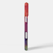 Coques Case-Mate iPhone Motif d'art Abstrait Monogrammed Scarlet (Verso / Droite)