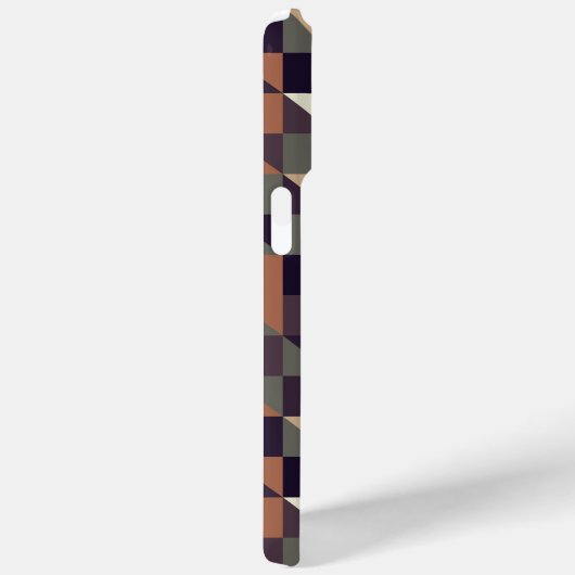 Coques Case-Mate iPhone Motif d'art Carré Triangles Polygon Personnalisé (Verso / Droite)
