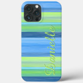 Coques Case-Mate iPhone Motif d'art coloré d'été personnalisé (Verso)