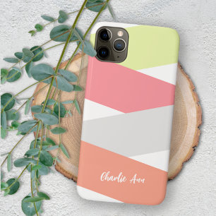 Coque Pour iPhone 14 Plus Motif D'Art Diagonal Diagonal Simple Personnalisé