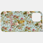 Coques Case-Mate iPhone Motif d'art élégant et chic rose (Verso (horizontal))