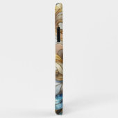 Coques Case-Mate iPhone Motif d'art en mosaïque de verre chic (Dos/Droite)