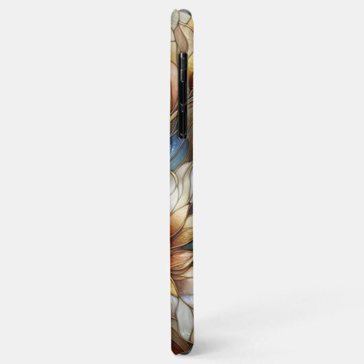 Coques Case-Mate iPhone Motif d'art en mosaïque de verre chic (Dos/Gauche)