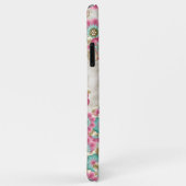 Coques Case-Mate iPhone Motif d'art floral abstrait chic japonais (Dos/Droite)