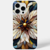 Coques Case-Mate iPhone Motif d'art floral en verre coloré chic classique (Verso)
