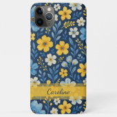 Coques Case-Mate iPhone Motif d'art floral méditerranéen classique (Dos)