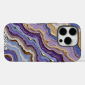 Coques Case-Mate iPhone Motif d'art fluide de géoode Abstrait (Verso (horizontal))