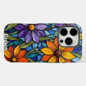 Coques Case-Mate iPhone Motif d'art fluide de géoode Abstrait (Verso (horizontal))
