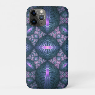 Case-Mate iPhone Case Motif d'art fractal 3D turquoise violet rose