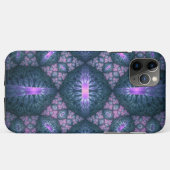 Coques Case-Mate iPhone motif d'art fractal 3D Turquoise violet rose (Dos (Horizontal))