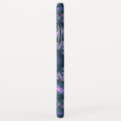Coques Case-Mate iPhone Motif d'art fractal 3D turquoise violet rose (Dos/Droite)