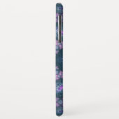 Coques Case-Mate iPhone Motif d'art fractal 3D turquoise violet rose (Dos/Gauche)