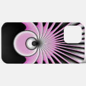Coques Case-Mate iPhone Motif d'art fractal Abstrait moderne (Verso (horizontal))