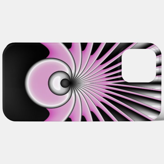 Coques Case-Mate iPhone Motif d'art fractal Abstrait moderne (Verso (horizontal))