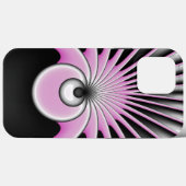 Coques Case-Mate iPhone Motif d'art fractal Abstrait moderne (Verso (horizontal))