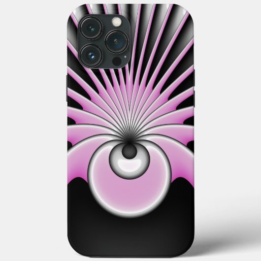 Coques Case-Mate iPhone Motif d'art fractal Abstrait moderne (Verso)