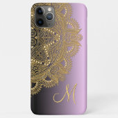Coques Case-Mate iPhone Motif D'Art Mandala D'Or Personnalisé Sur Rose Vio (Dos)