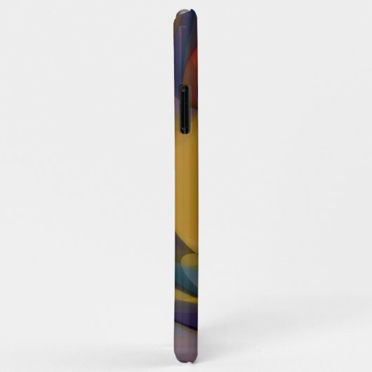 Coques Case-Mate iPhone Motif d'art rétro futuriste (Dos/Droite)