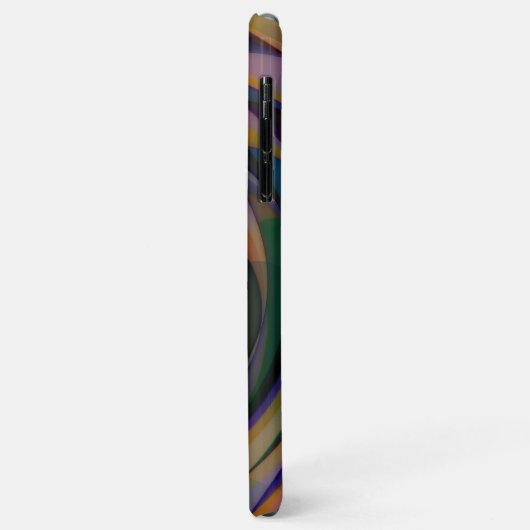 Coques Case-Mate iPhone Motif d'art rétro futuriste (Dos/Gauche)