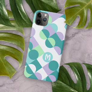 Case-Mate iPhone Case Motif d'art rétro personnalisé bleu vert menthe