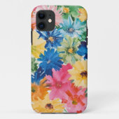Coques Case-Mate iPhone Motif d'art rose bleu vert jaune orange (Dos)