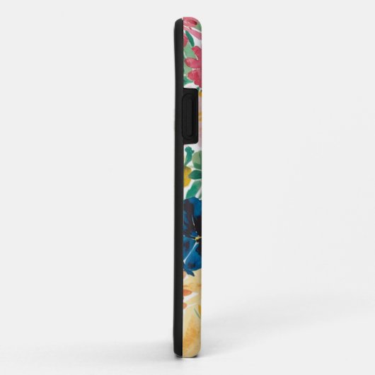 Coques Case-Mate iPhone Motif d'art rose bleu vert jaune orange (Dos/Droite)