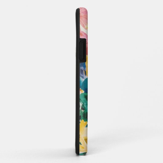 Coques Case-Mate iPhone Motif d'art rose bleu vert jaune orange (Dos/Droite)