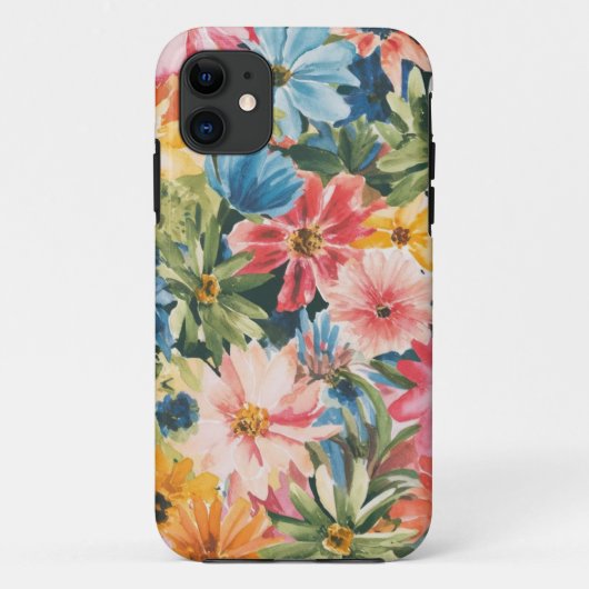 Coques Case-Mate iPhone Motif d'art rose bleu vert jaune orange (Dos)
