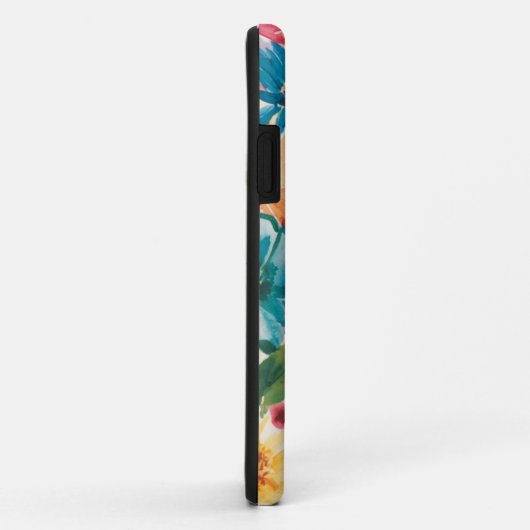 Coques Case-Mate iPhone Motif d'art rose bleu vert jaune orange (Dos/Droite)