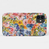 Coques Case-Mate iPhone Motif d'art rose bleu vert jaune orange (Dos (Horizontal))