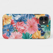 Coques Case-Mate iPhone Motif d'art rose bleu vert jaune orange (Dos (Horizontal))