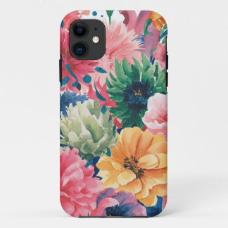Case-Mate iPhone Case Motif d'art rose bleu vert jaune orange