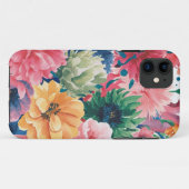 Coques Case-Mate iPhone Motif d'art rose bleu vert jaune orange (Dos (Horizontal))