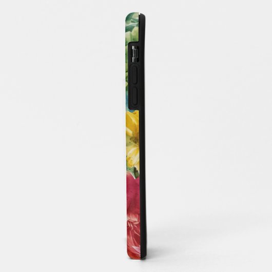 Coques Case-Mate iPhone Motif d'art rose bleu vert jaune orange (Dos/Gauche)
