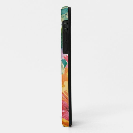 Coques Case-Mate iPhone Motif d'art rose bleu vert jaune orange (Dos/Gauche)