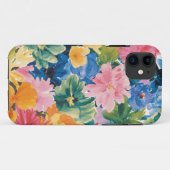 Coques Case-Mate iPhone Motif d'art rose bleu vert jaune orange (Dos (Horizontal))