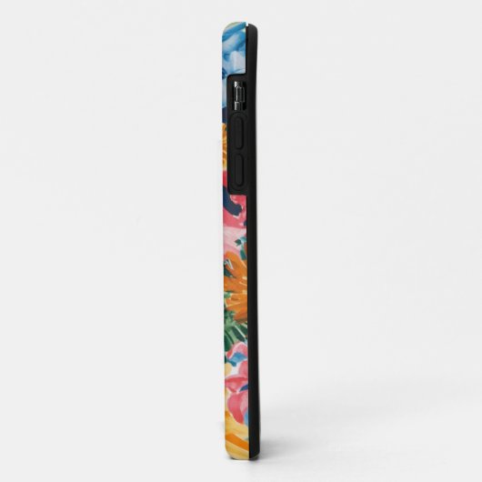 Coques Case-Mate iPhone Motif d'art rose bleu vert jaune orange (Dos/Gauche)