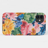 Coques Case-Mate iPhone Motif d'art rose bleu vert jaune orange (Dos (Horizontal))