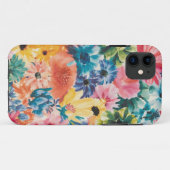 Coques Case-Mate iPhone Motif d'art rose bleu vert jaune orange (Dos (Horizontal))