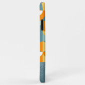 Coques Case-Mate iPhone Motif d'art Turquoise personnalisé Green Orange Re (Dos/Droite)