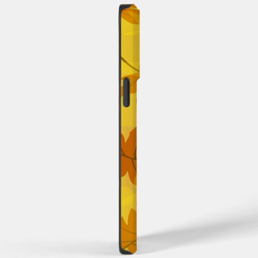 Coques Case-Mate iPhone Motif d'automne avec feuilles d'érable en chute et (Verso / Droite)