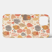 Coques Case-Mate iPhone Motif d'automne. Chouettes dans la forêt (Verso (horizontal))