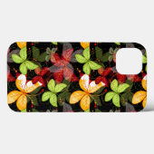Coques Case-Mate iPhone Motif d'automne foncé (Verso (horizontal))
