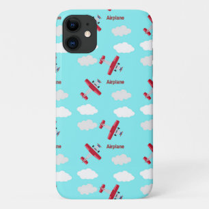 Case-Mate iPhone Case Motif d'avion sur fond bleu