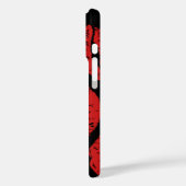 Coques Case-Mate iPhone Motif de baisers de rouge à lèvres rouge mignon (Verso / Gauche)