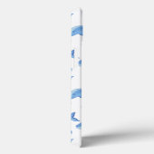 Coques Case-Mate iPhone Motif de baleine bleue d'aquarelle (Verso / Droite)