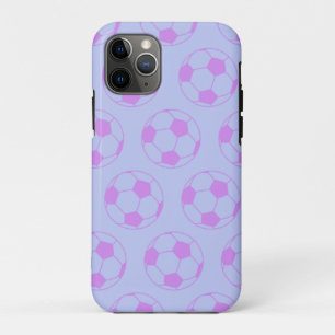 Case-Mate iPhone Case Motif de balle de soccer mignon en violet et bleu