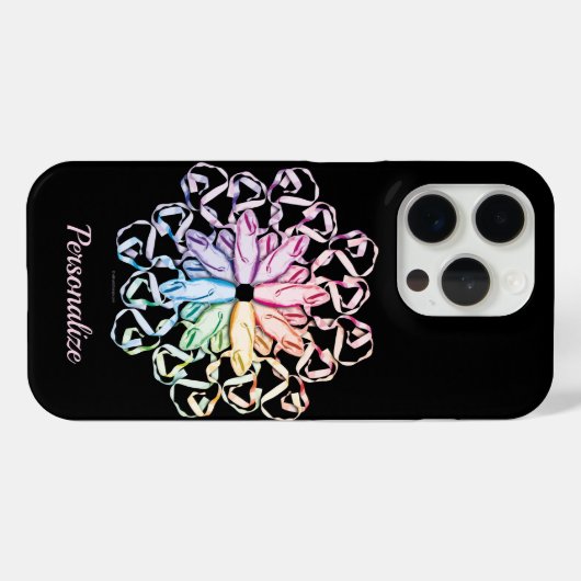 Coques Case-Mate iPhone Motif de ballet (spectral) (Verso (horizontal))